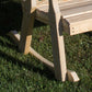 Creekvine Designs Treated Pine Crossback Rocking Chair