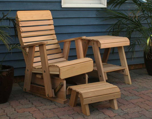 Creekvine Designs Cedar Twin Ponds Rocking Glider Chair Set