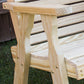 Creekvine Designs Treated Pine Curveback Patio Chair