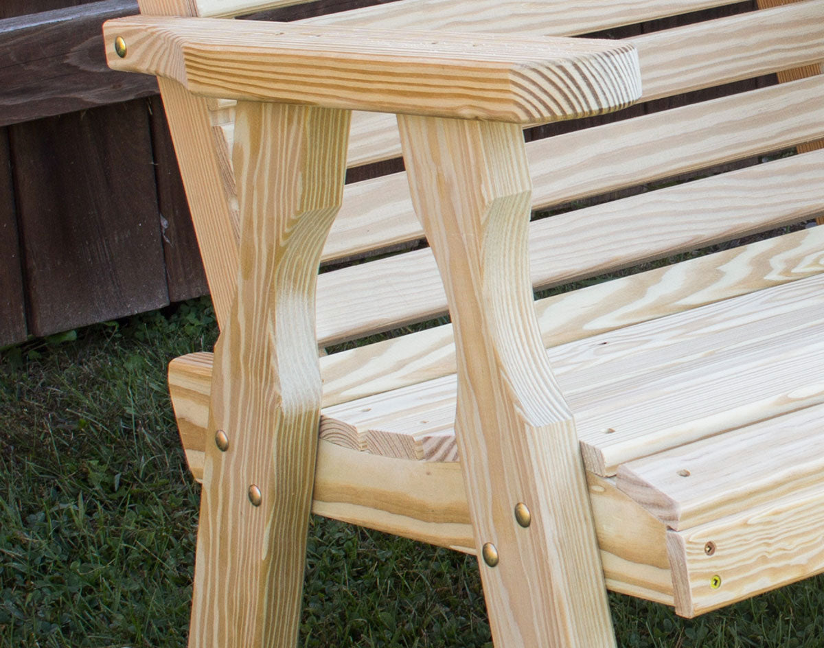 Creekvine Designs Treated Pine Fanback Rocking Chair