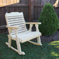 Creekvine Designs Treated Pine Crossback Rocking Chair