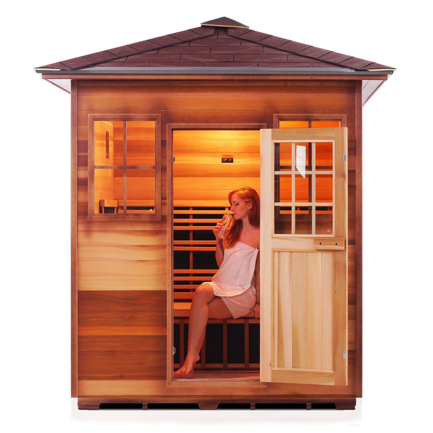 Enlighten Outdoor Infrared/Traditional Saunas Sapphire - 4