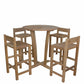 Anderson Teak Set-293 Seacrest Alpine Ii Counter Table 5-pc Set