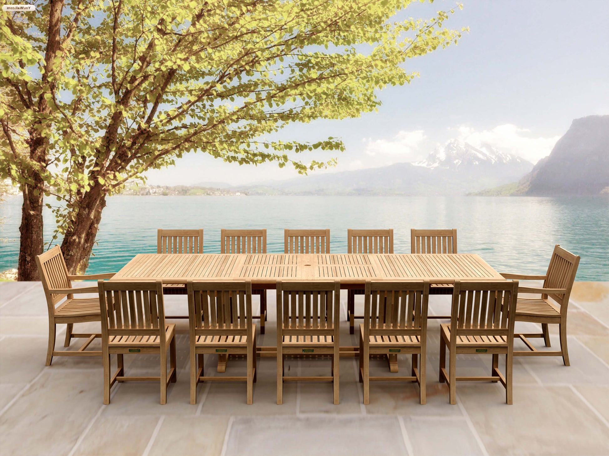 Anderson Teak Set-33a Dining Table Set