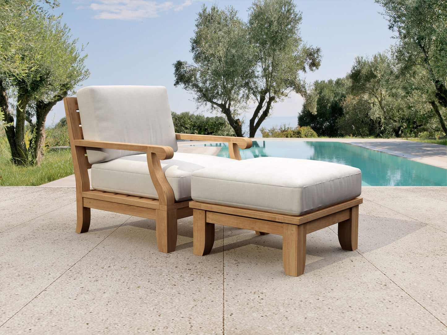 Anderson Teak Set-91 Riviera Modular Deep Seating Set