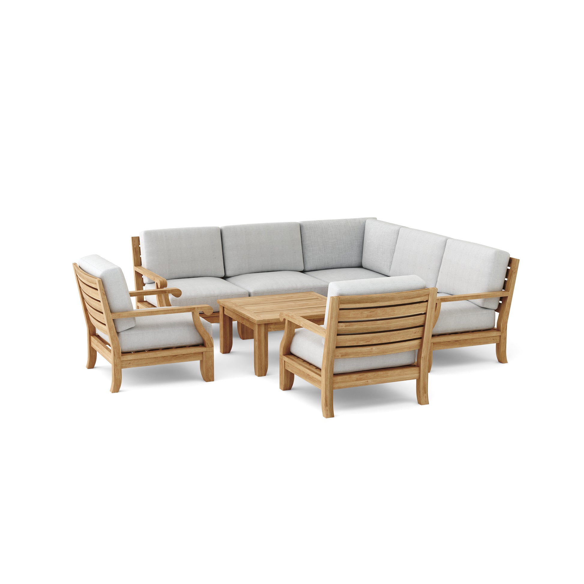 Anderson Teak Set-94 Riviera Modular Deep Seating Set