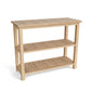 Anderson Teak Towel Console W/ Rattan Basket