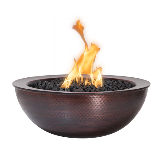 The Outdoor Plus Sedona Fire Bowl – Hammered Patina Copper