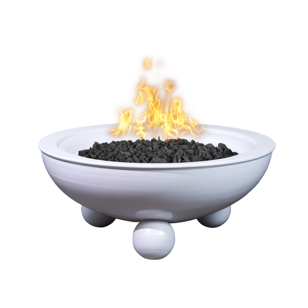 The Outdoor Plus Round Sedona Fire Bowl - Powder Coated Metal