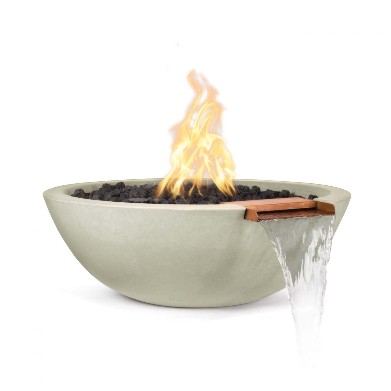 The Outdoor Plus 27" Sedona Fire & Water Bowl - Gfrc Concrete