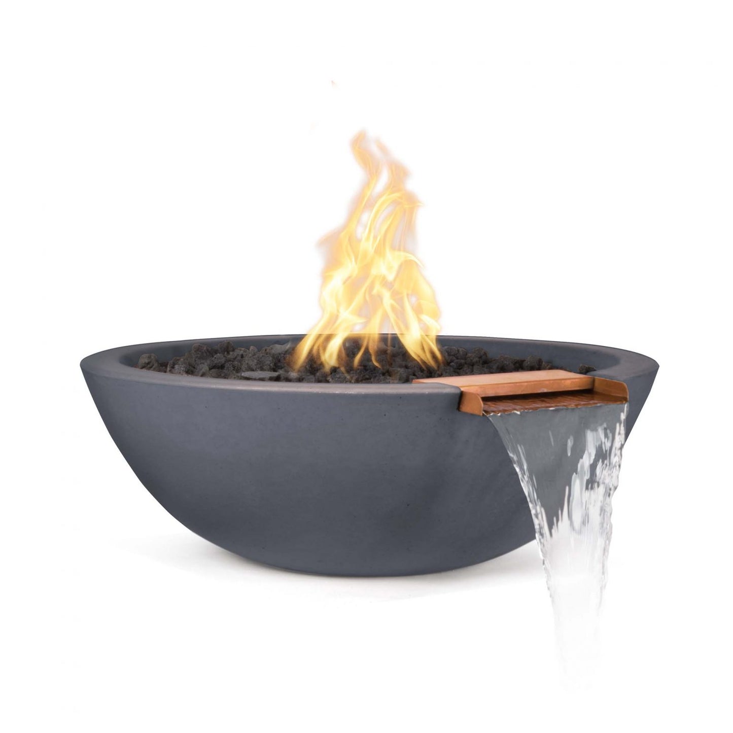 The Outdoor Plus 27" Sedona Fire & Water Bowl - Gfrc Concrete