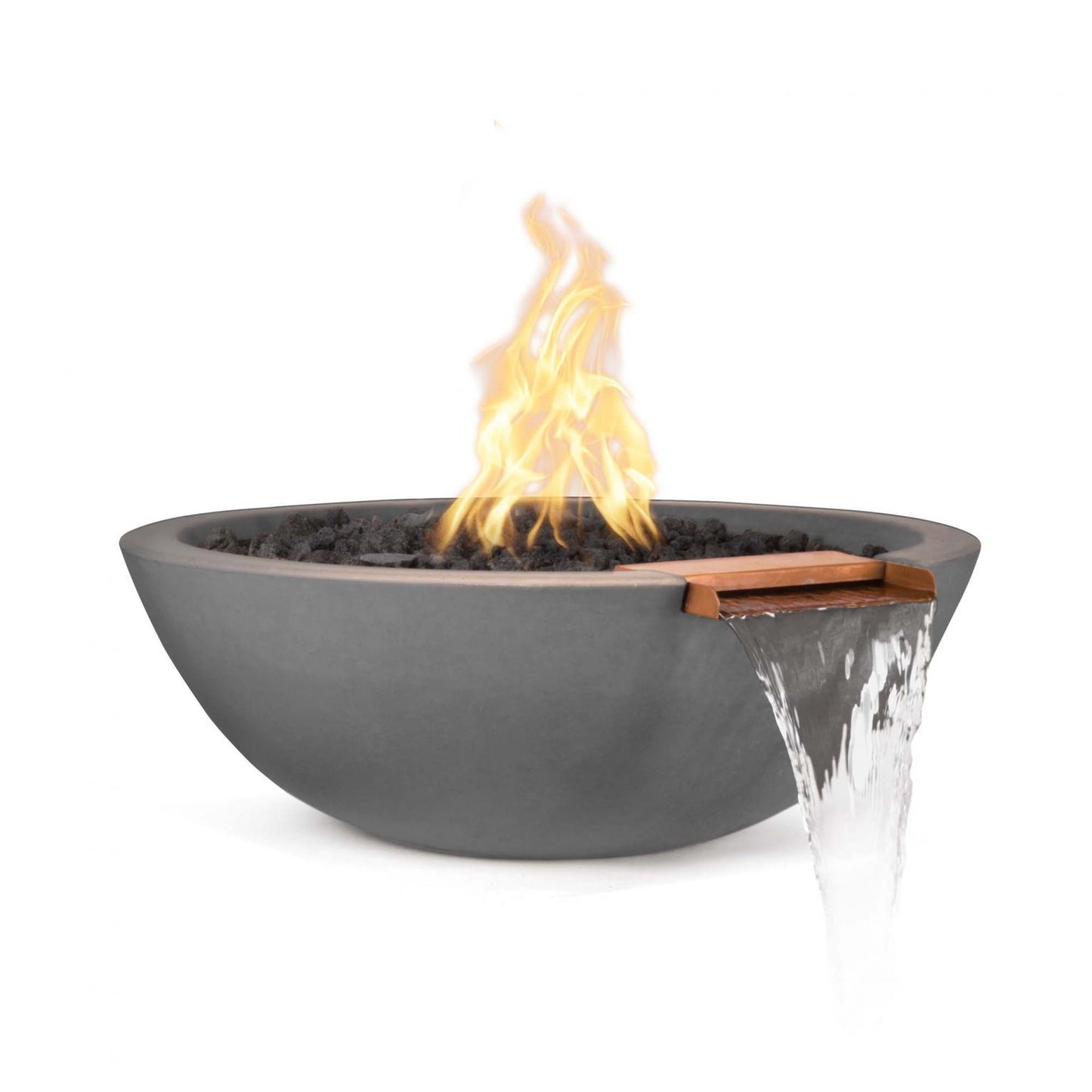 The Outdoor Plus 27" Sedona Fire & Water Bowl - Gfrc Concrete