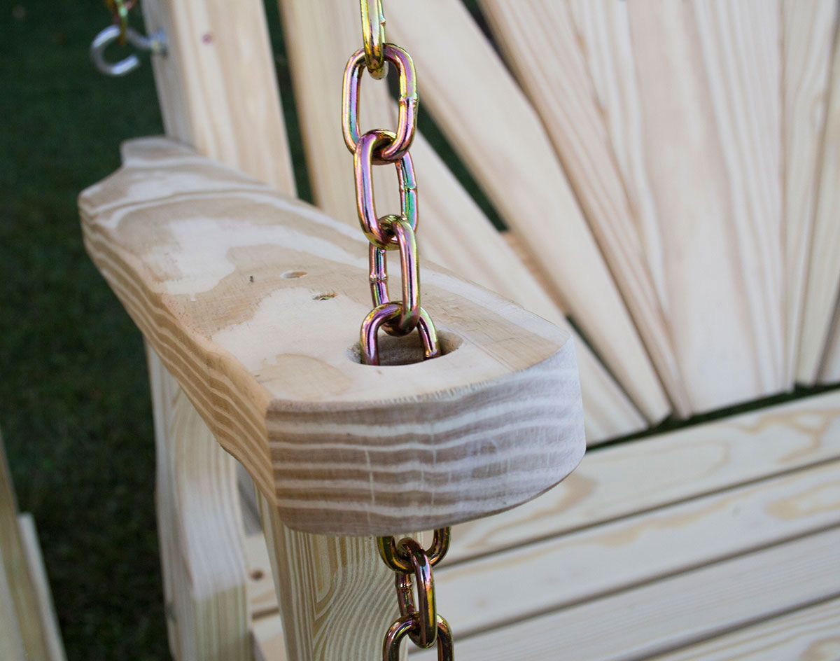 Creekvine Designs Treated Pine Crossback Porch Swing