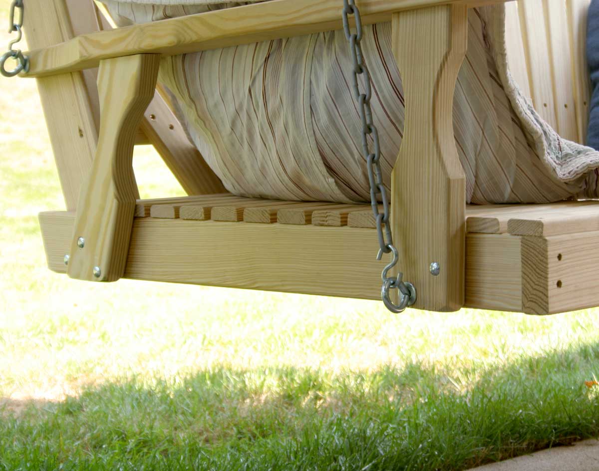 Creekvine Designs Treated Pine Fanback Swingbed