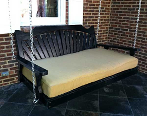 Creekvine Designs Treated Pine Fanback Swingbed