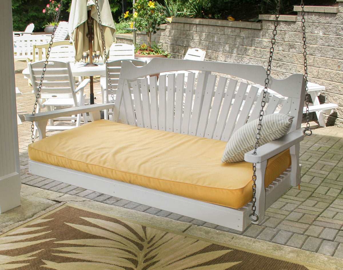 Creekvine Designs Treated Pine Fanback Swingbed