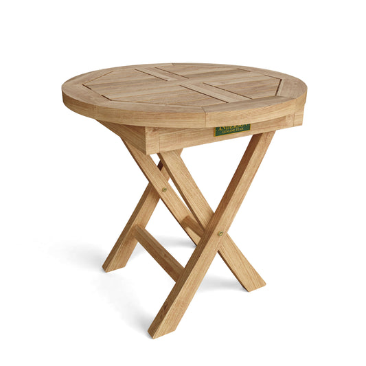 Anderson Teak Bahama 20" Round Folding Table