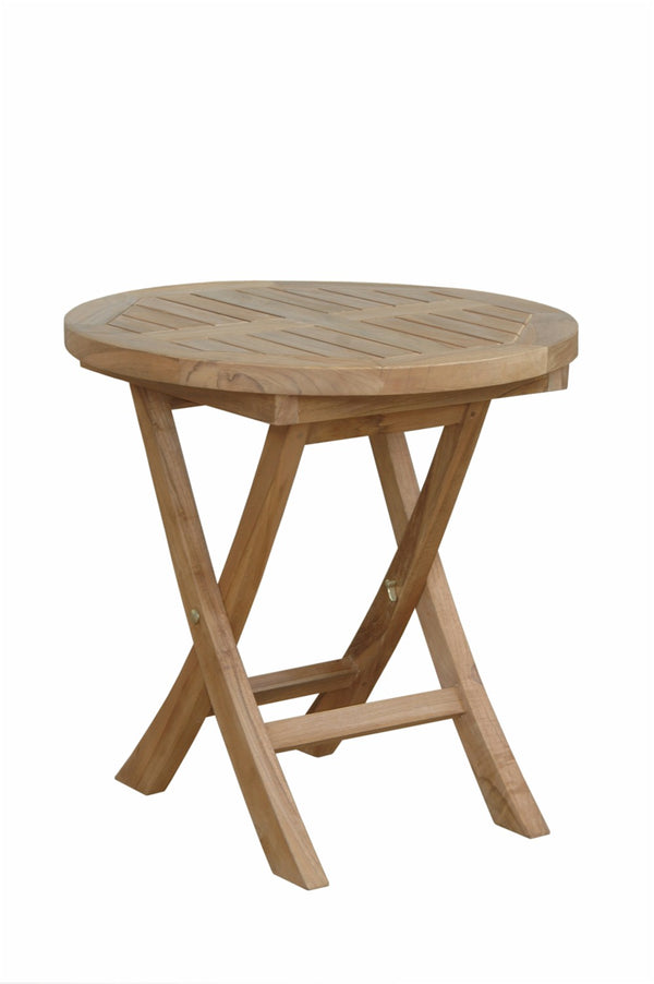 Anderson Teak Montage 20 Round Side Folding Table