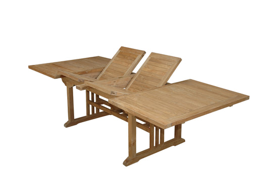 Anderson Teak Sahara 106" Rectangular Double Extension Table