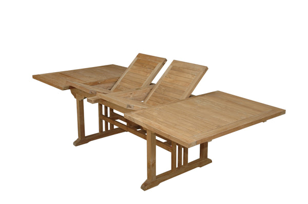 Anderson Teak Sahara 106 Rectangular Double Extension Table