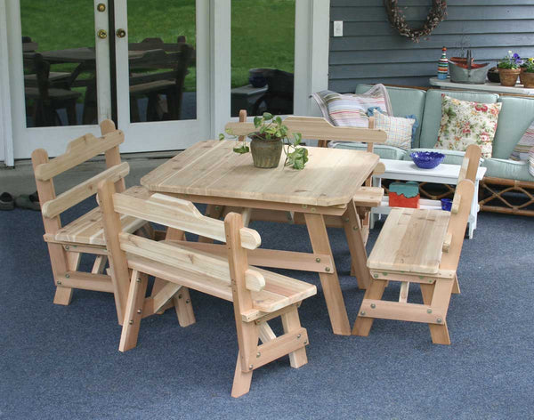 Creekvine Designs Cedar Four Square Dining Set