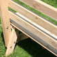 Creekvine Designs 27" Cedar Backyard Bash Cross Legged Picnic Table w/Backed Benches