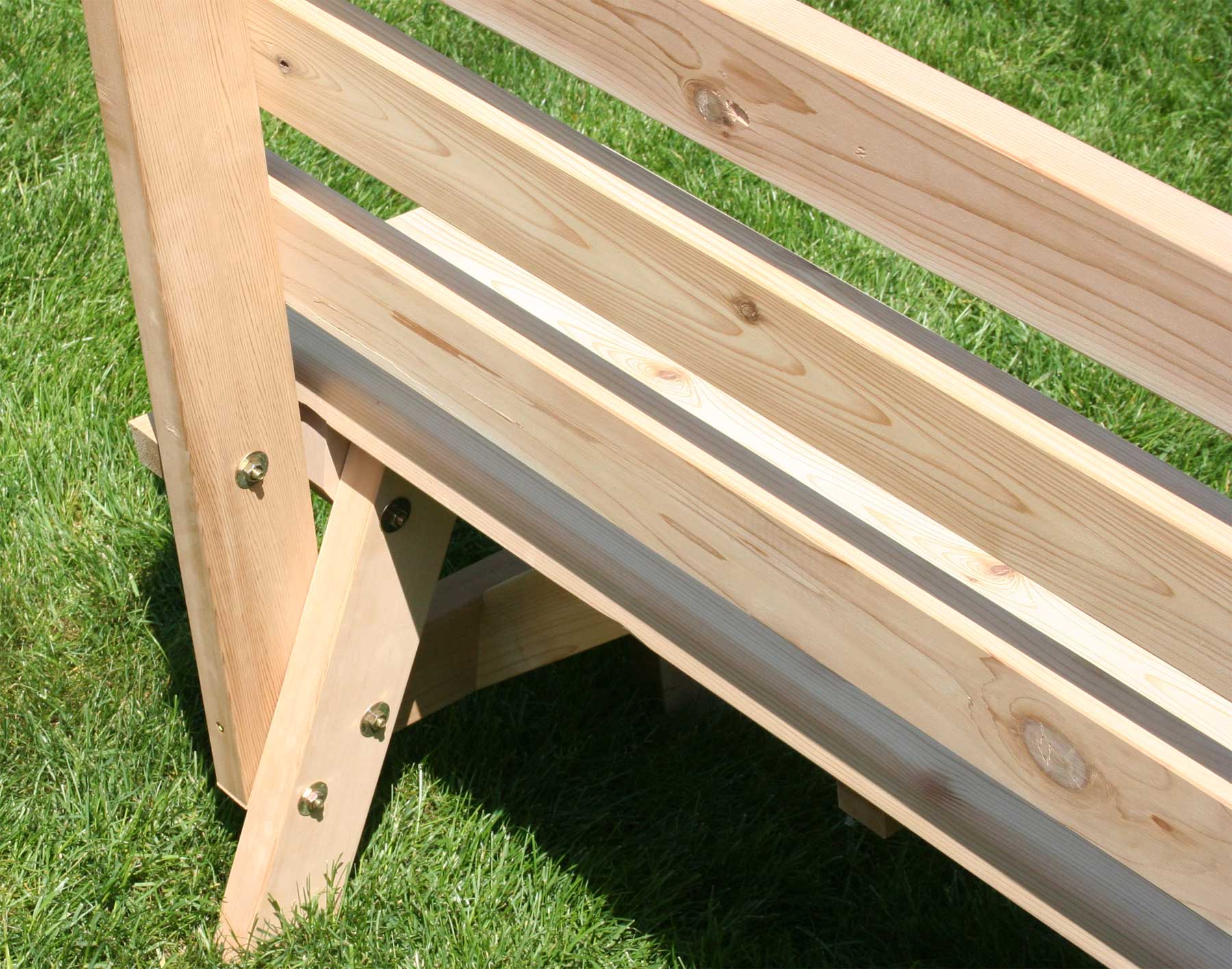 Creekvine Designs 27" Cedar Backyard Bash Cross Legged Picnic Table w/Backed Benches