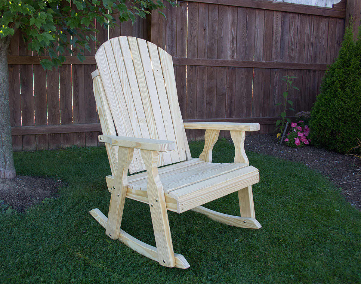 Creekvine Designs Treated Pine Curveback Rocking Chair