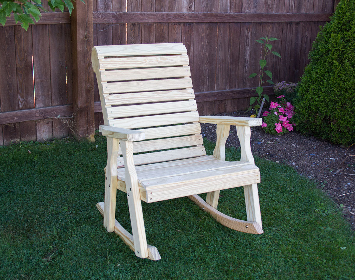 Creekvine Designs Treated Pine Rollback Rocking Chair