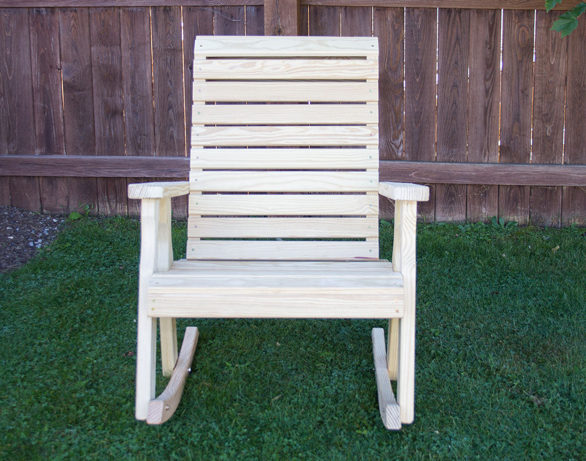 Creekvine Designs Treated Pine Rollback Rocking Chair