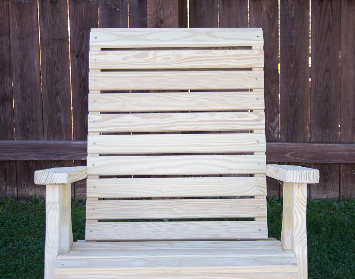 Creekvine Designs Treated Pine Rollback Rocking Chair