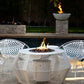 The Outdoor Plus Round Cesto Fire Pit - Black & White Collection